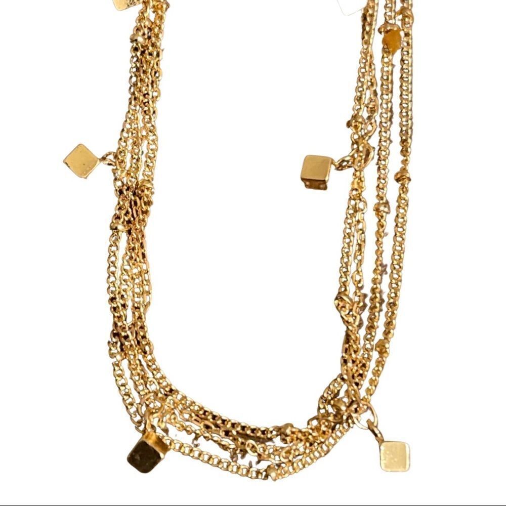 Lily Sky “Sidney” Triple Strand Geometric Gold-tone Bracelet Duo - NWT